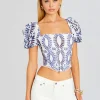 Tops*Retrofete Nivak Top Klein Blue