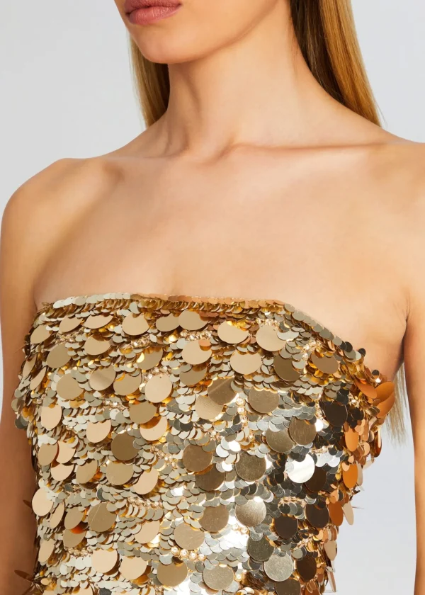 Mini*Retrofete Nolia Sequin Embellished Dress Champagne Dust