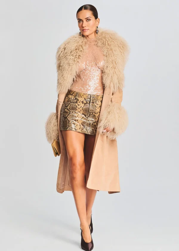 Neutral Moments*Retrofete Nora Coat Tannin