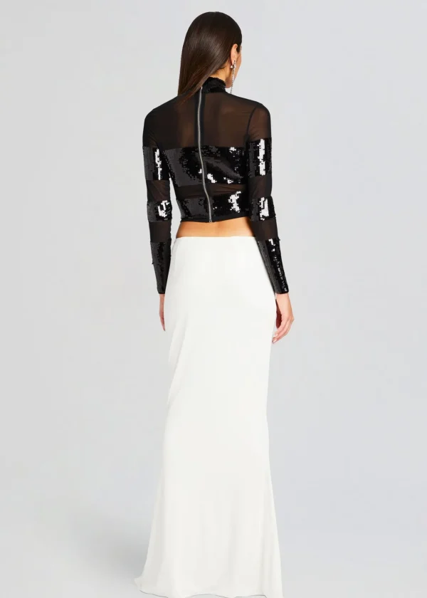 Tops*Retrofete Nyx Sequin Top Black