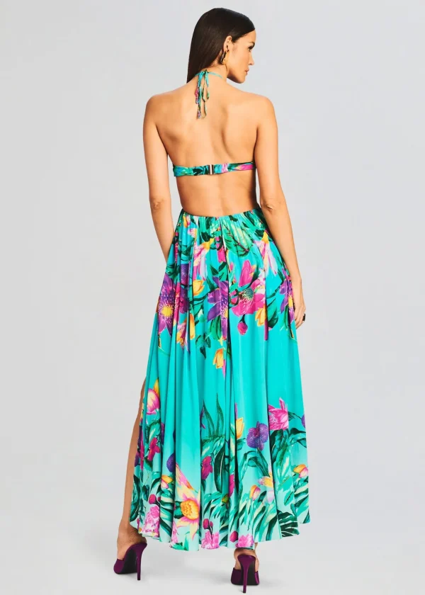 Resort '24*Retrofete Ocean Maxi Dress Turquoise