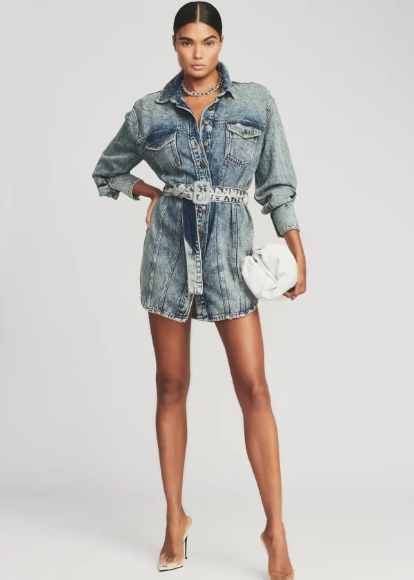 RETROFÊTE*Retrofete Odette Shirtdress Oceanside