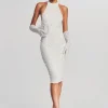 Dresses*Retrofete Olivia Midi Sequin Dress White