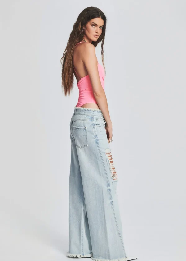 Bottoms*Retrofete Ollie Wide Leg Jean Skylight
