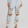 Denim*Retrofete Omar Drop Boyfriend Jean Light Laguna