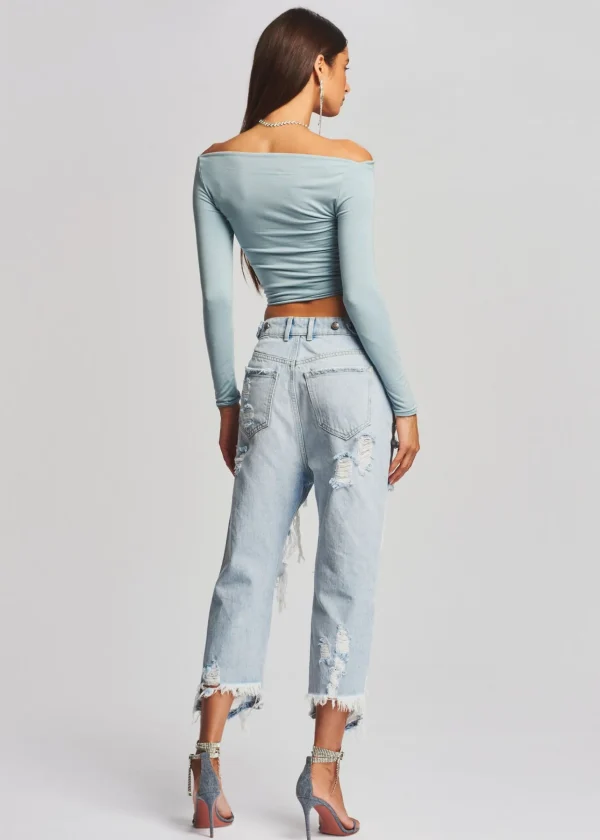 Denim*Retrofete Omar Drop Boyfriend Jean Light Laguna