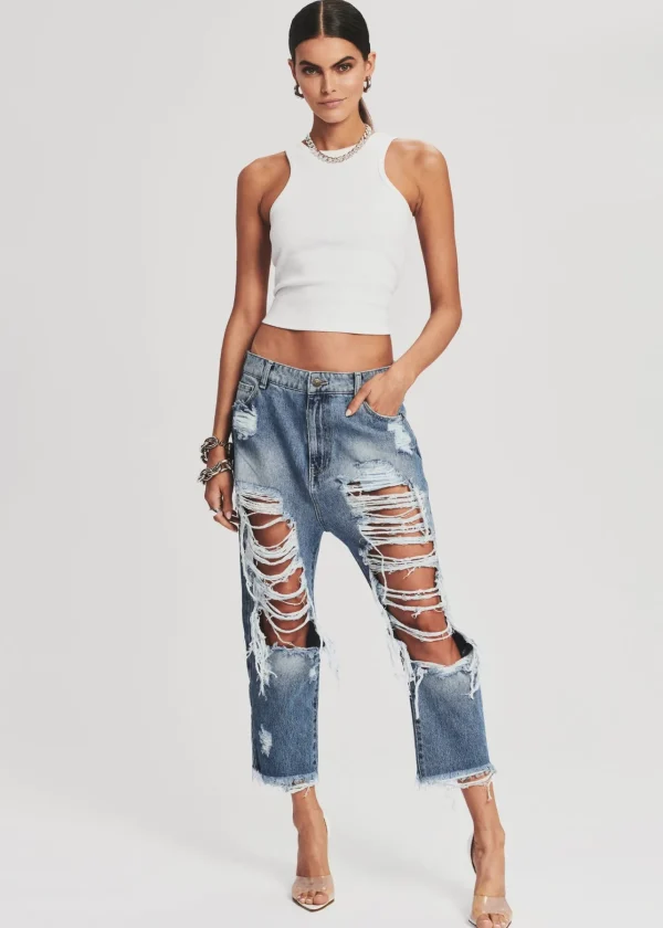 Denim*Retrofete Omar Drop Boyfriend Jean Lagos
