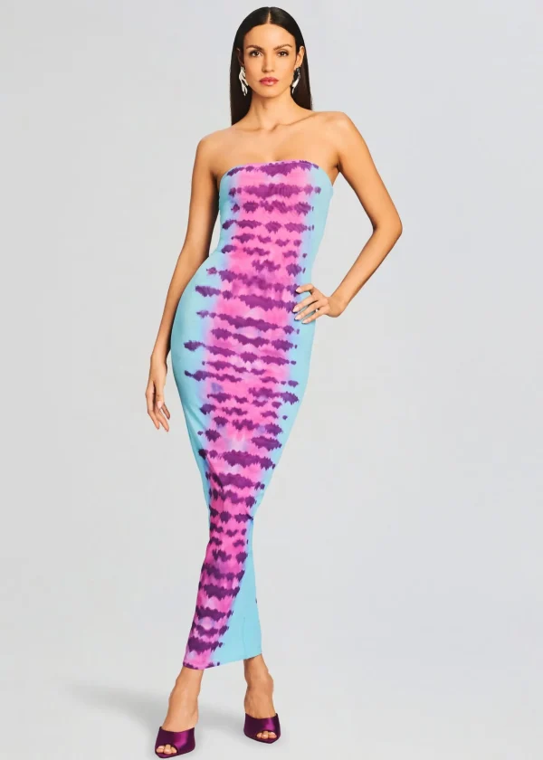 Resort '24*Retrofete Opal Long Dress Turquoise and Pink