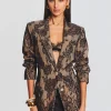 Neutral Moments*Retrofete Ophelia Lace Jacket Tannin
