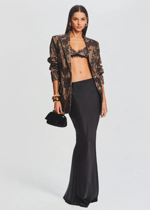 Neutral Moments*Retrofete Ophelia Lace Jacket Tannin