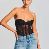 RETROFÊTE*Retrofete Otto Lace Bodysuit Black