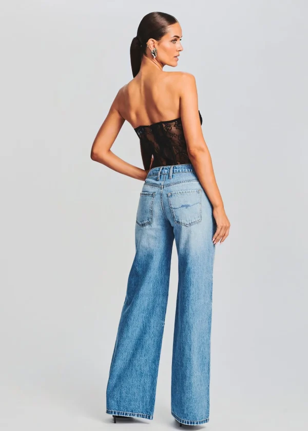 RETROFÊTE*Retrofete Otto Lace Bodysuit Black