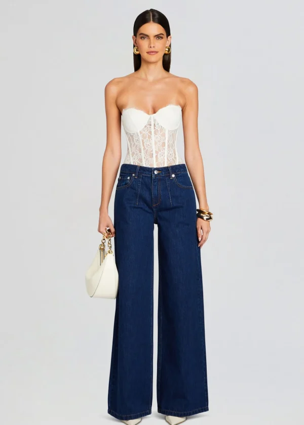 Exclusively Ours*Retrofete Otto Lace Bodysuit White