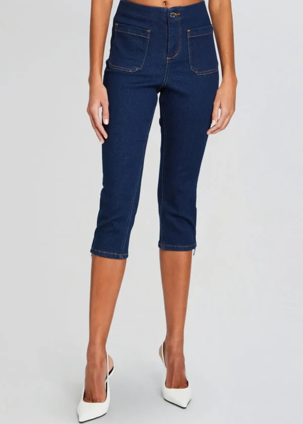 Bottoms*Retrofete Padma Capri Jean Deep Sea