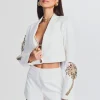 Bachelorette Party*Retrofete Palazza Blazer White