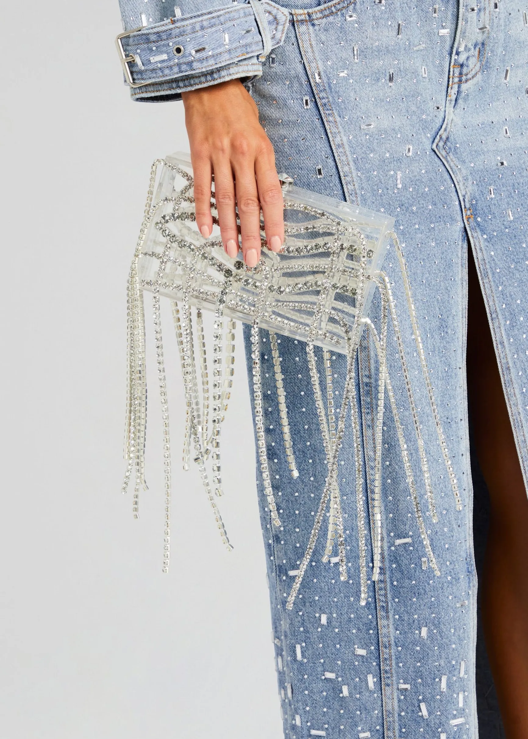 palermo_embellished_denim_1.webp Subtle Shimmer*Retrofete Palermo Embellished Denim Skirt Tresca