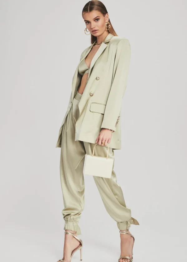 Jackets*Retrofete Pandora Silk Blazer Sage