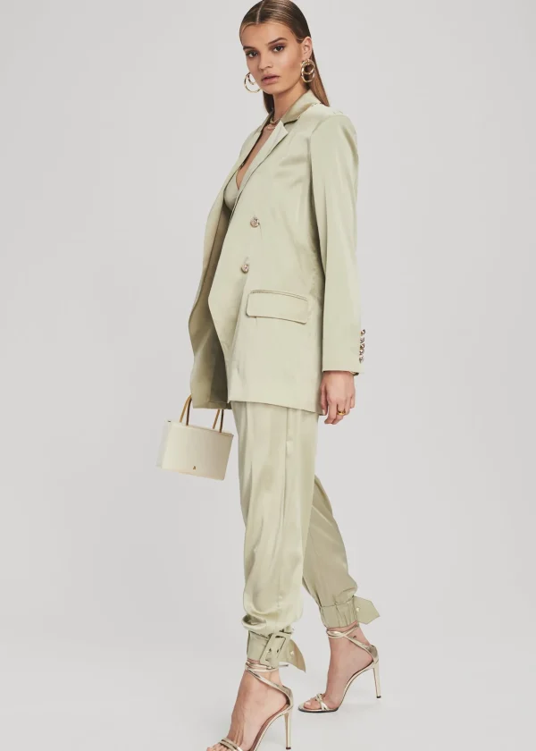 Jackets*Retrofete Pandora Silk Blazer Sage
