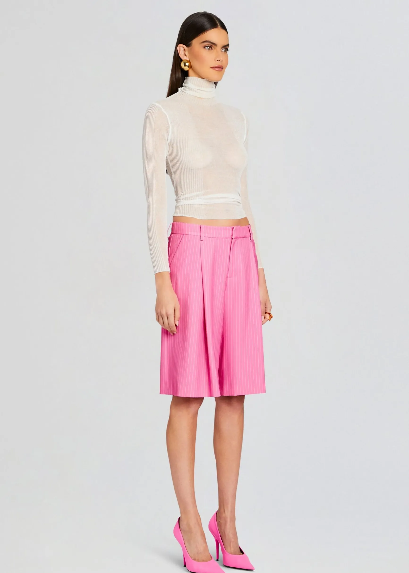 pearl_short_2-2.webp Bottoms*Retrofete Pearl Short Pink Pinstripe