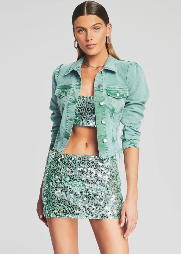 Final Sale*Retrofete Percy Skirt Turquoise Powder
