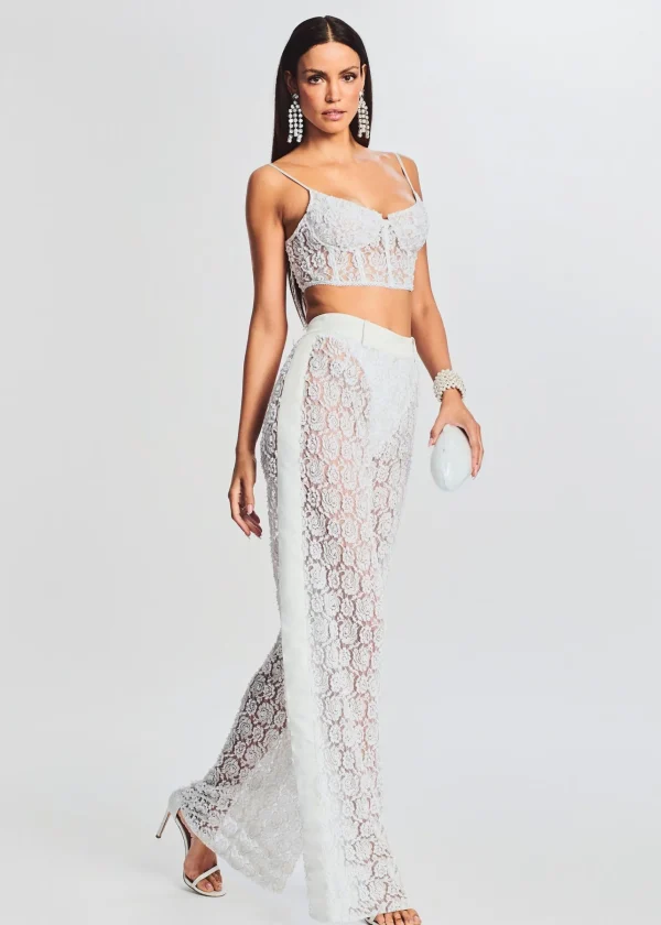 Bachelorette Party*Retrofete Pessa Lace Top White