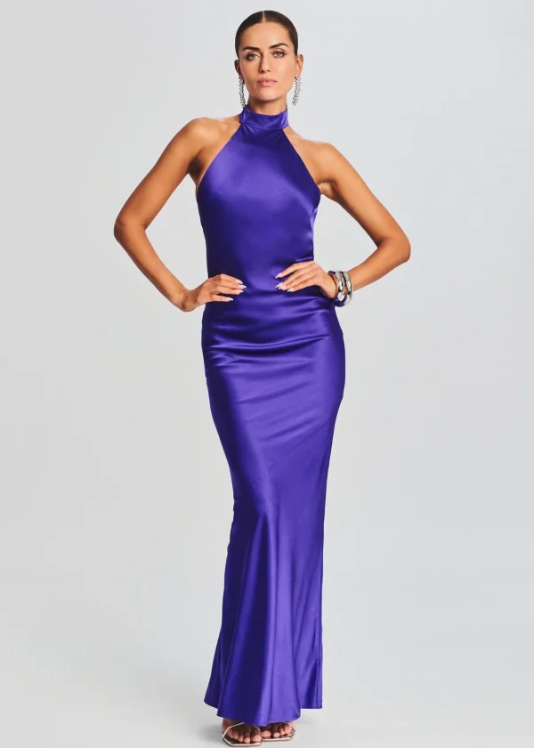 Guest Of*Retrofete Phera Maxi Dress Violet Indigo