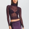 Tops*Retrofete Piper Sweater Eggplant