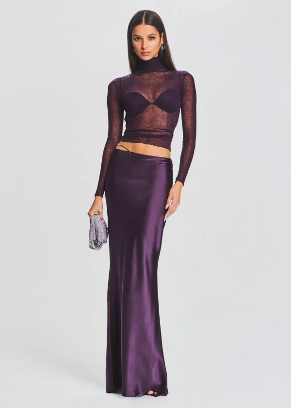 Sheer Bliss*Retrofete Piper Sweater Eggplant