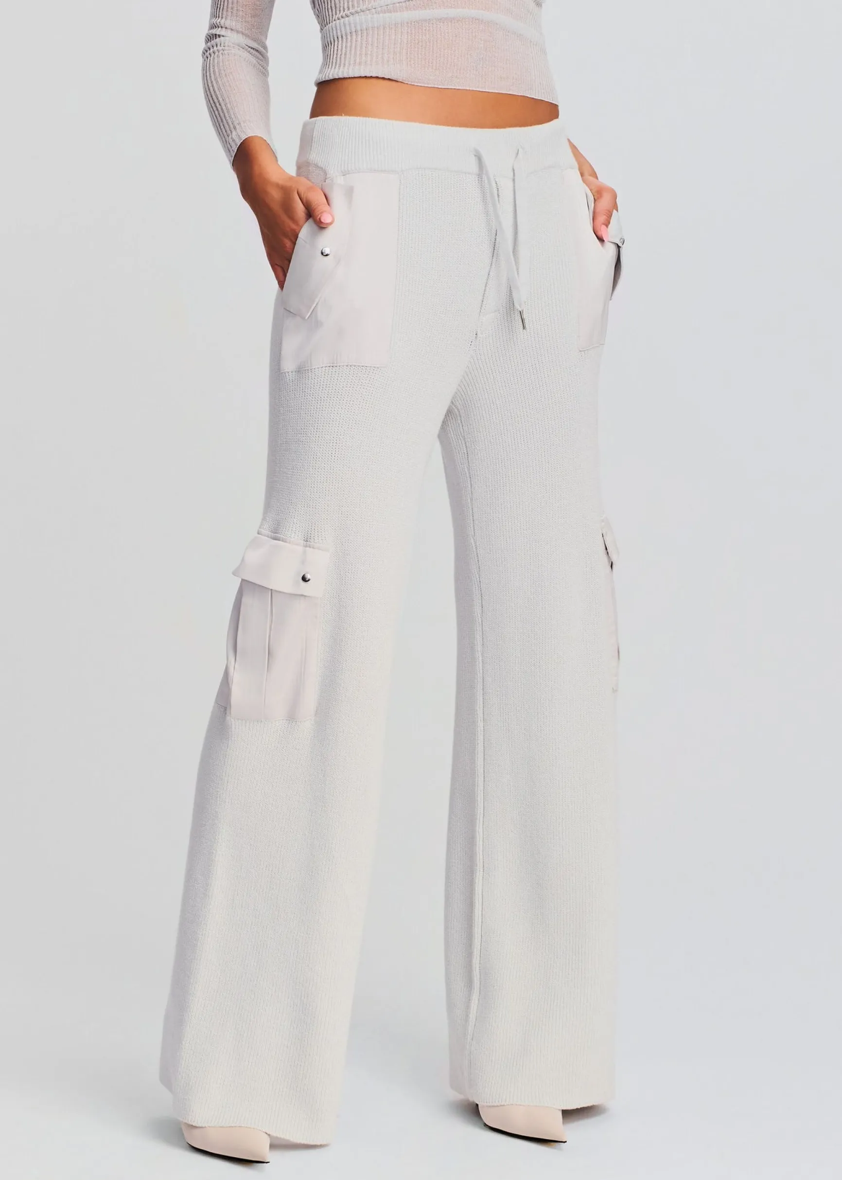 poe_knit_cargo_pant_0.webp Bottoms*Retrofete Poe Knit Cargo Pant Silver