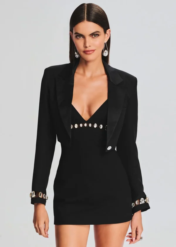 Subtle Shimmer*Retrofete Polly Dress Black/Silver