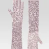 Guest Of*Retrofete Poppy Sequin Gloves Mink Grey