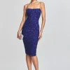 RETROFÊTE*Retrofete Prim Sequin Dress Royal Blue