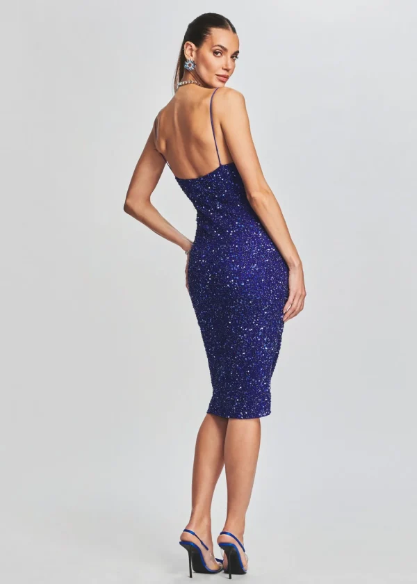 Dresses*Retrofete Prim Sequin Dress Royal Blue