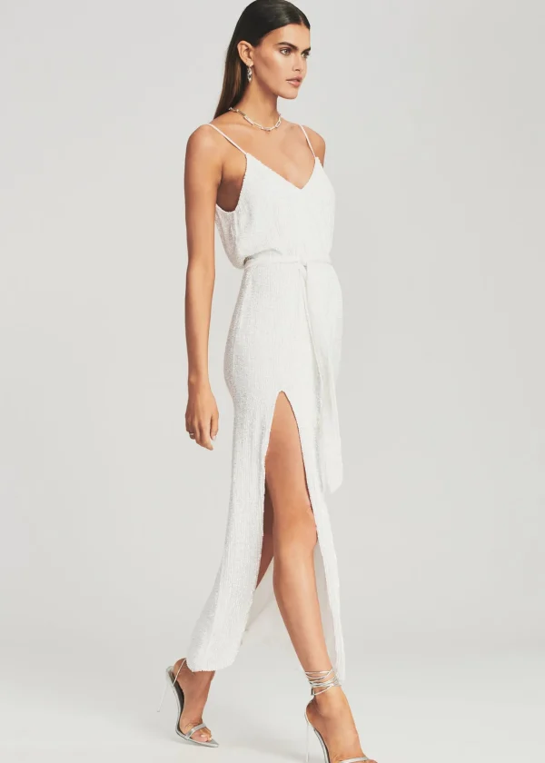 RETROFÊTE*Retrofete Rebecca Dress Moonglow White