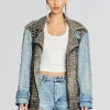 Denim*Retrofete Rebel Embellished Leather Jacket Tangier/Silver