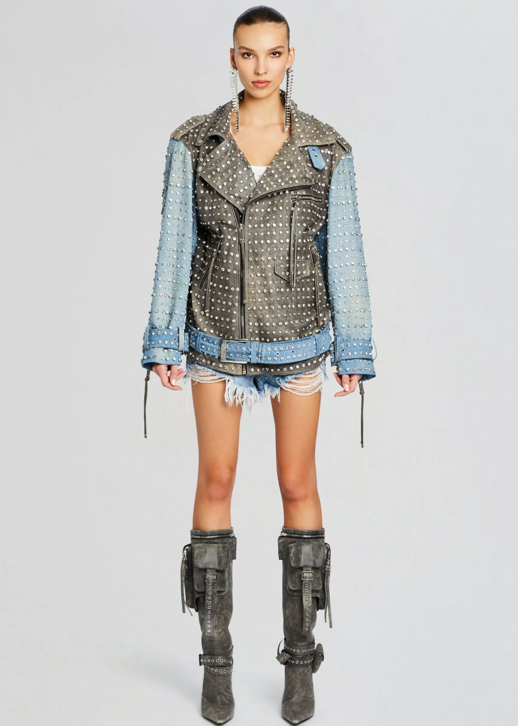 rebel_embellished_leather_4.webp RETROFÊTE*Retrofete Rebel Embellished Leather Jacket Tangier/Silver