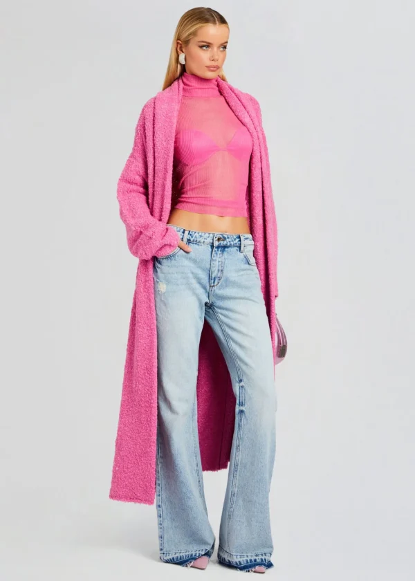 Tops*Retrofete Reed Boucle Cardigan Malibu Pink