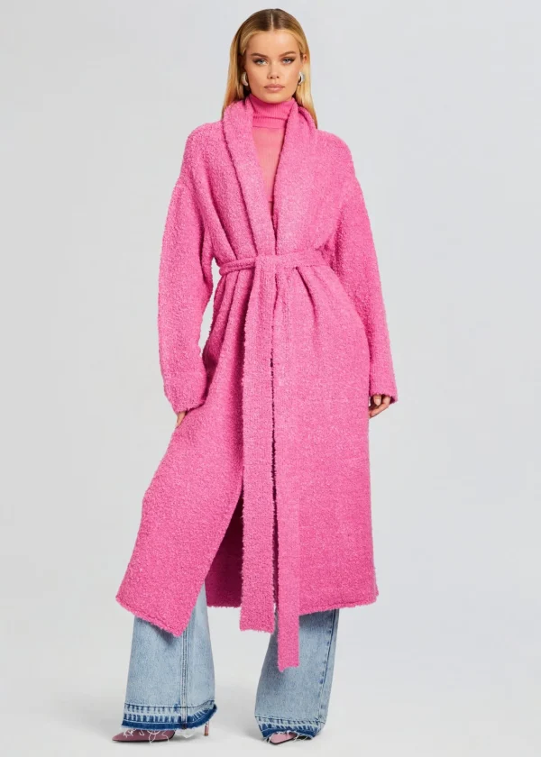 Day to Night*Retrofete Reed Boucle Cardigan Malibu Pink
