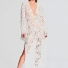 Bachelorette Party*Retrofete Reet Lace Kaftan White