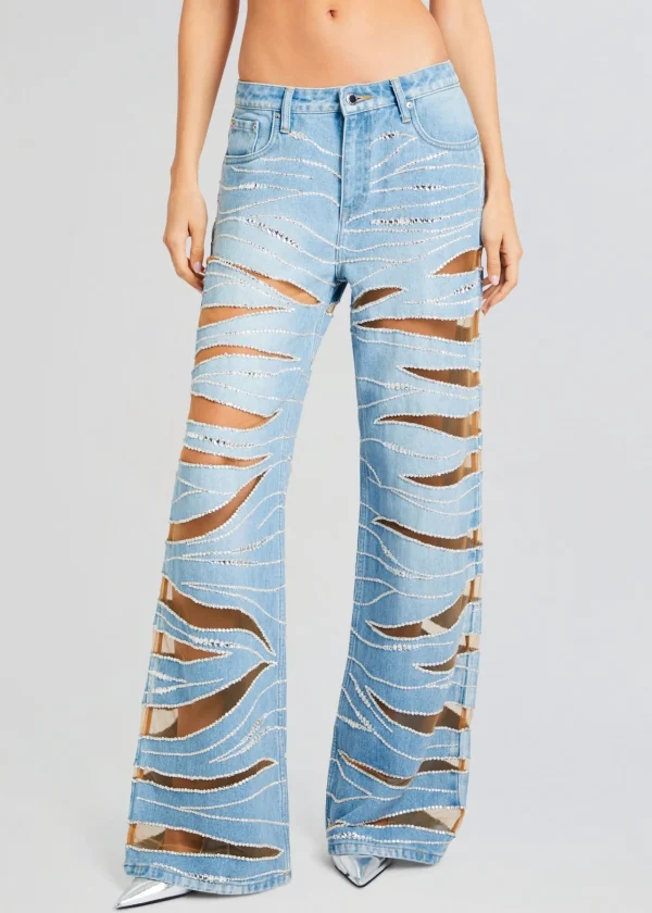 Bottoms*Retrofete Renzo Embellished Denim Jean Bondi