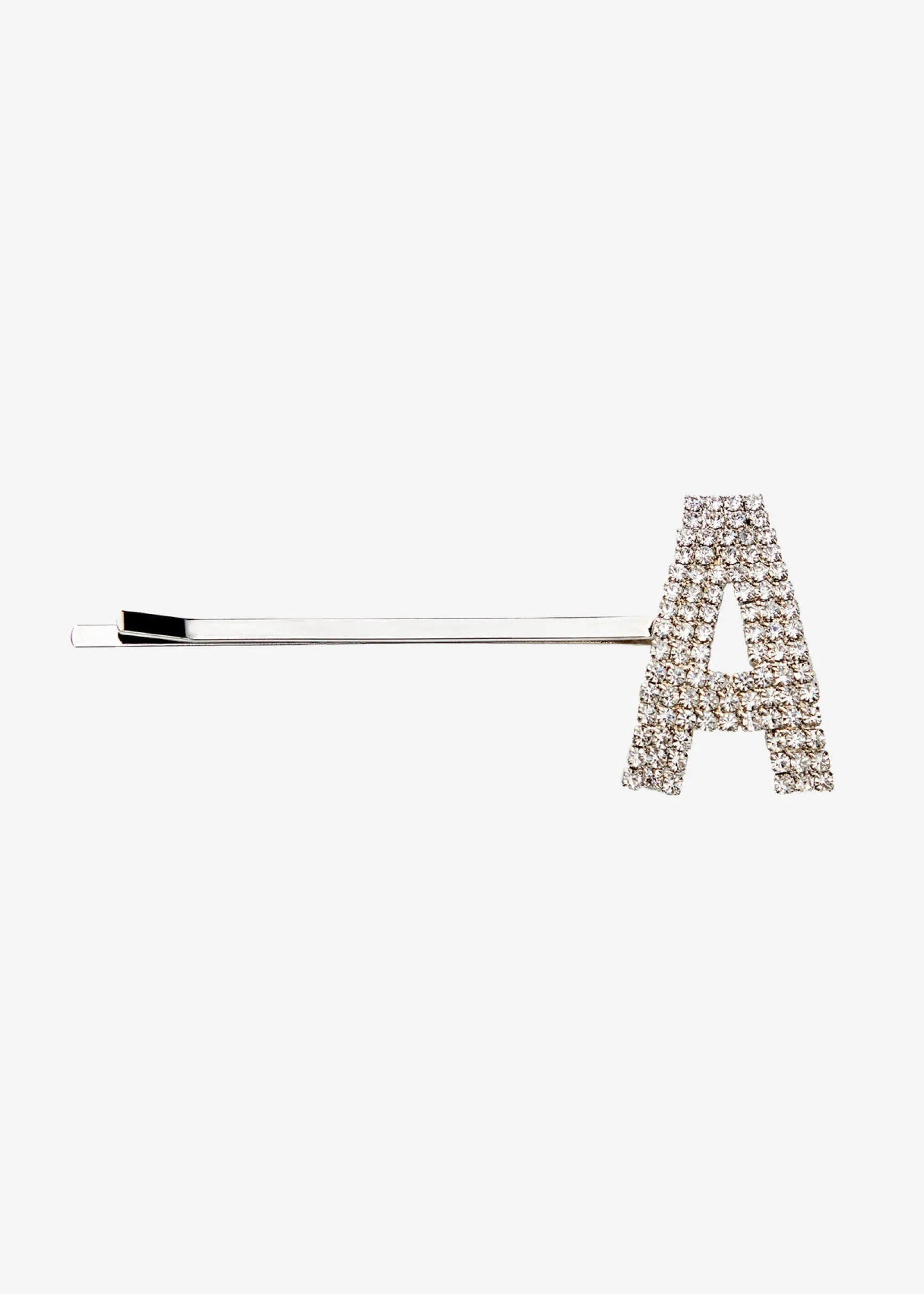 rhinestone_alphabet_hair__0.webp Accessories*Retrofete Rhinestone Alphabet Hair Clip Silver