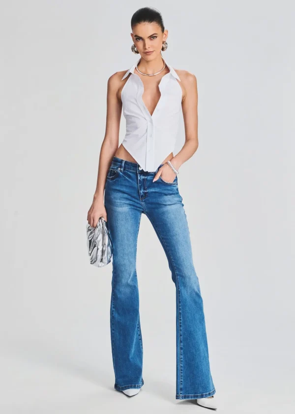 Tops*Retrofete Richie Top White