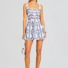 Dresses*Retrofete Ricka Short Dress Klein Blue