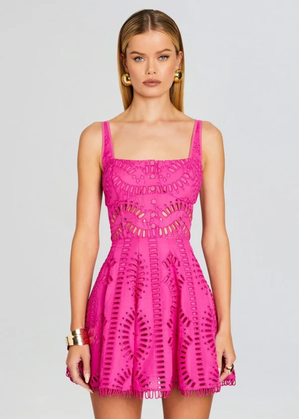 Mini*Retrofete Ricka Short Dress Hot Pink