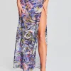 Swim*Retrofete Rio Chiffon Skirt Blue Jungle