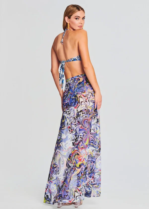 Swim*Retrofete Rio Chiffon Skirt Blue Jungle