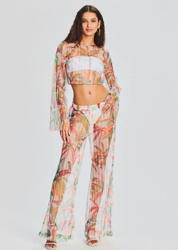 Swim*Retrofete Rio Crop Top Multicolored Tropical