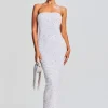 The Destination Bride*Retrofete Riverly Dress Silver White