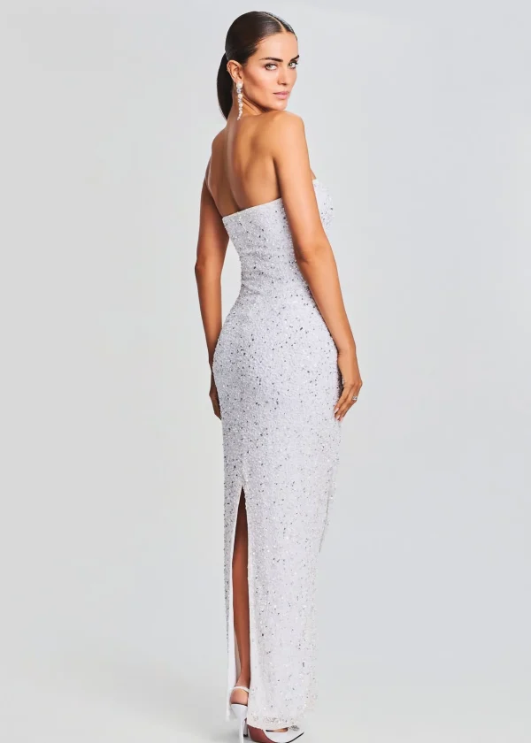Exclusively Ours*Retrofete Riverly Dress Silver White