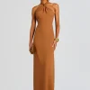 Neutral Moments*Retrofete Rocco Dress Tobacco
